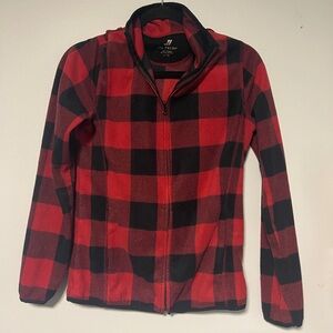 Joe Fresh Red and Black Plaid Jacket